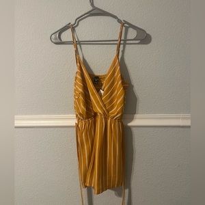 Yellow Windsor romper. Size small.